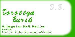 dorottya burik business card